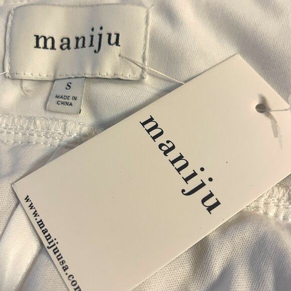 Maniju Romantic Interlude Embroidered Lace Dress White Small - Picture 9 of 11